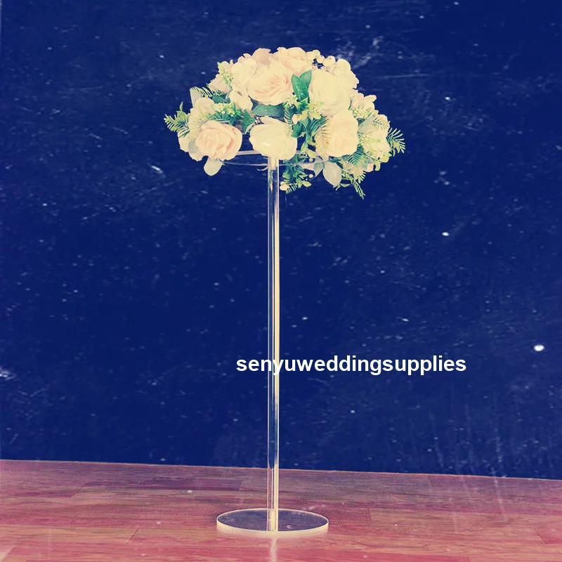 

12pcs )acrylic floral plinths display wedding pedestal columns clear round acrylic plinth senyu1451