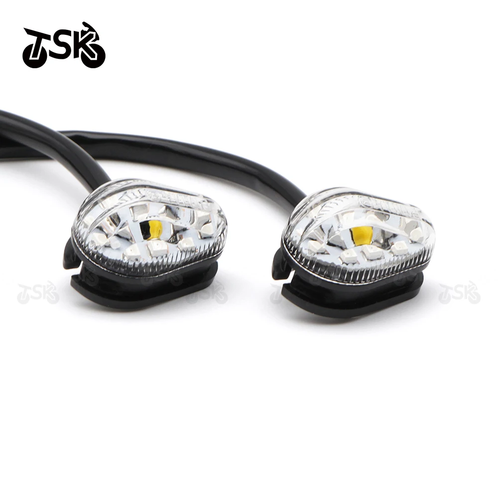 Luz LED de intermitente para YAMAHA YZF R1 S M R6 R25 R3 R15 R125 YBR125 250 accesorios de motocicleta lámpara indicadora Universal Mini