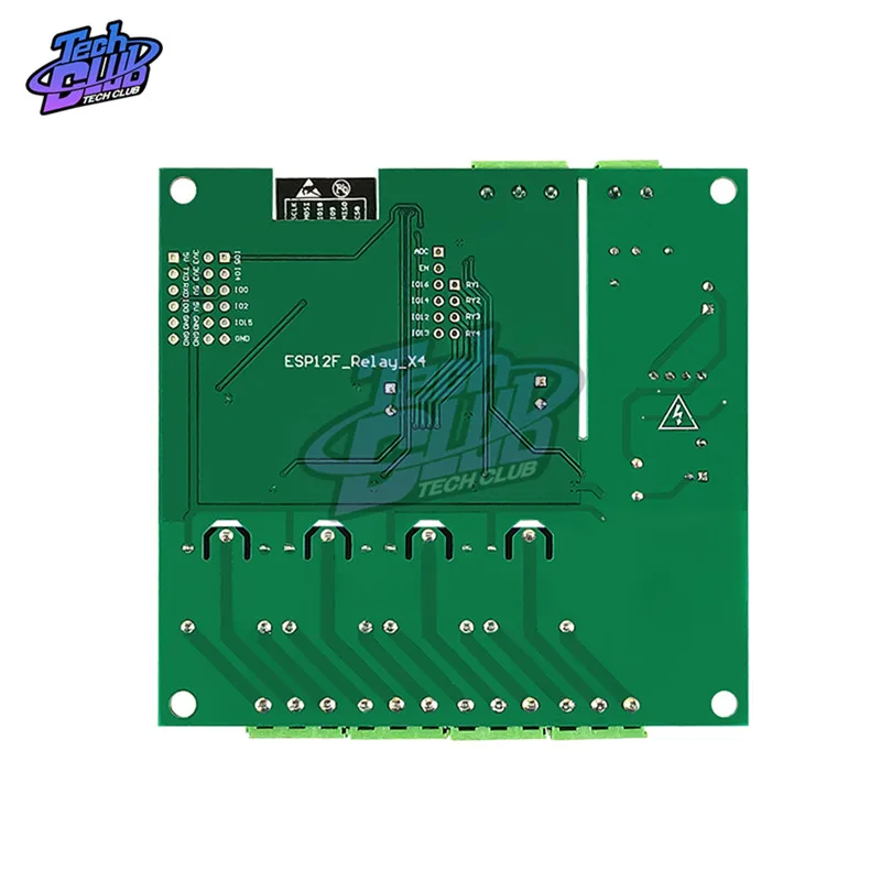 Il BYTE del bordo 4M di sviluppo del modulo ESP8266 del relè di WIFI di 5V 4 ESP-12F lampeggia per il bordo di controllo del carico di ca 90-250V DC7-30V