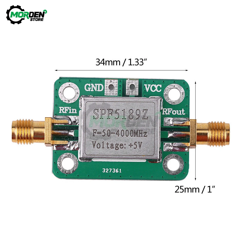 SPF5189 with Shielding Shell RF Signal Receiver Low Noise Wideband Radio Frequency LAN 50-4000MHz NF=0.6dB Amplifier Module