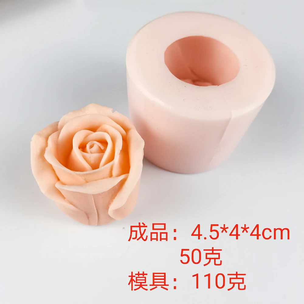 HC0321 PRZY Rose Mold Flowers Mold Mold Silicones Beautiful Roses Bouquet Soap Candle Moulds