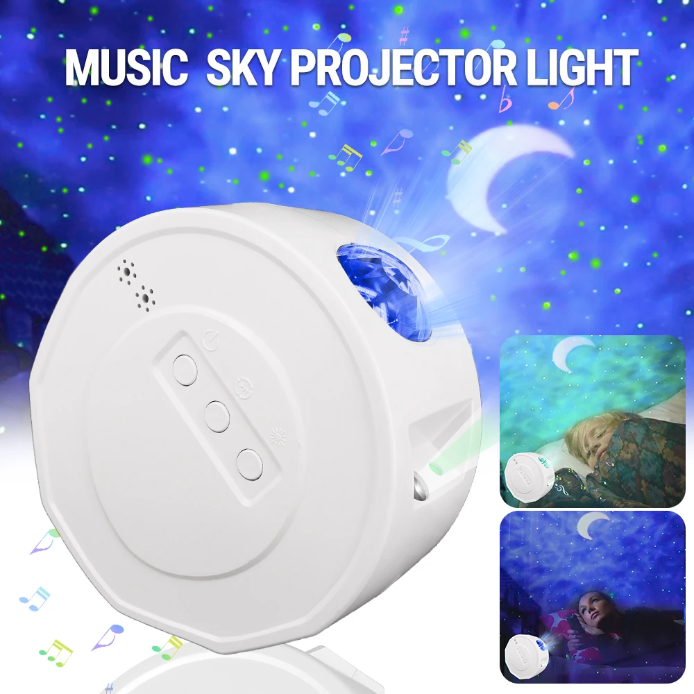 

Colorful dream starry sky projector light laser projector Blueteeth Voice Control Music Player Kid's Night Light Romantic galaxy