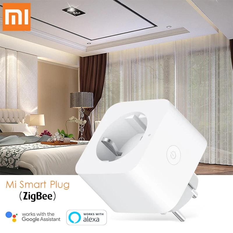 EU Version Xiaomi Mi Smart Socket Plug Zigbee EU Plug Mijia Multifunctional Gateway APP Remote Control