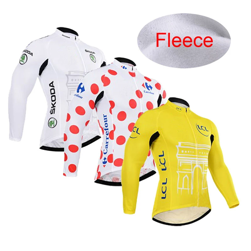 3 Colors Classic Style Winter Thermal Fleece Warm Cycling Jersey Ropa Ciclismo Long Sleeve Mountain Road Bike Clothing XXXS-6XL