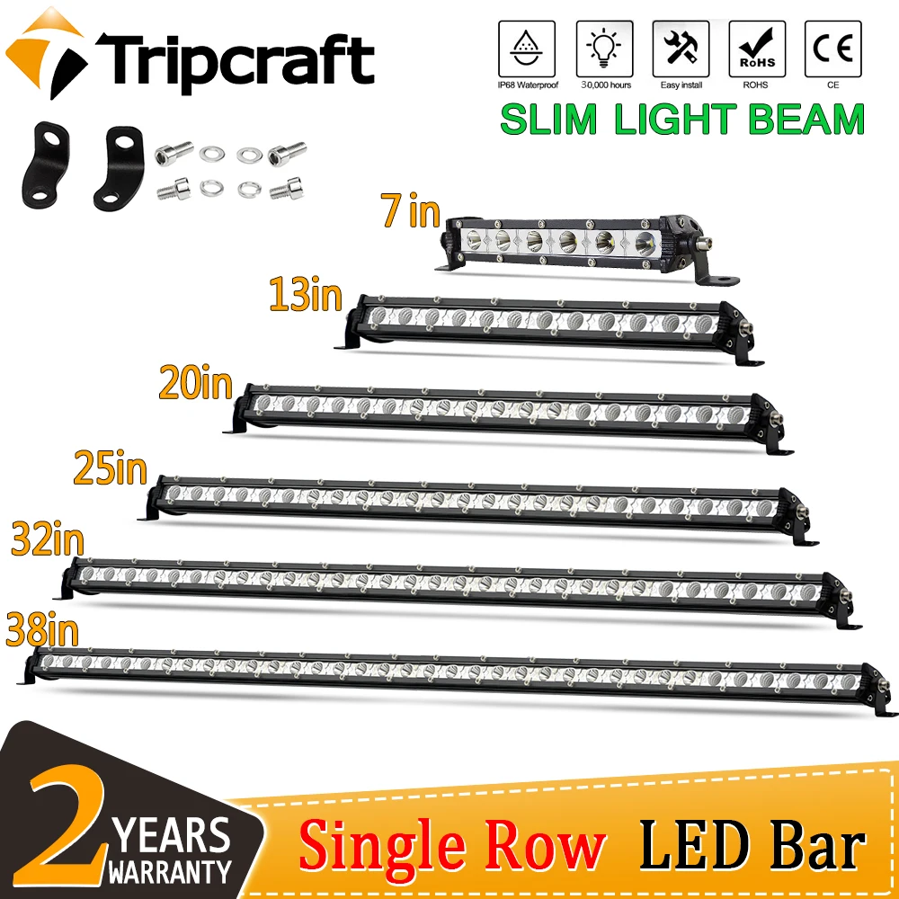 

LED work light bar 12V 24V car headlights combo beam 7" 13" 20" 25" 32" 38" auto driving lamp for offroad truck ramp 4x4 SUV ATV