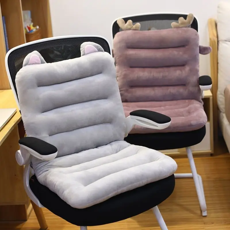 45x85cm One-piece Cushion Plush Winter Warmth Waist Cushion Office Sofa Bay Window Home Decoration Children Adult Chair ASS Pad