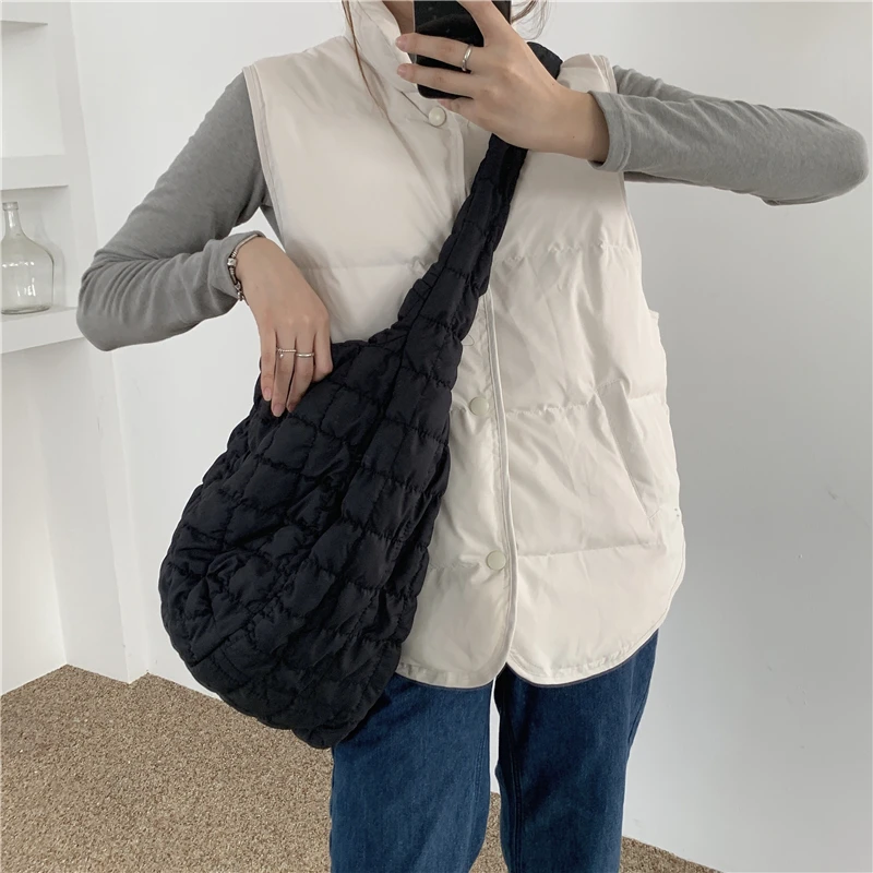 Inverno moda feminina grande bolsa de ombro grande capacidade das senhoras retro xadrez sacos do mensageiro feminino meninas macio ocasional tote bolsas