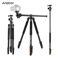 Andoer TTT-004 200cm Aluminum Alloy Camera Tripod Monopod Horizontal Mount with Ball Head 4-Section Extendable for DSLR Cameras