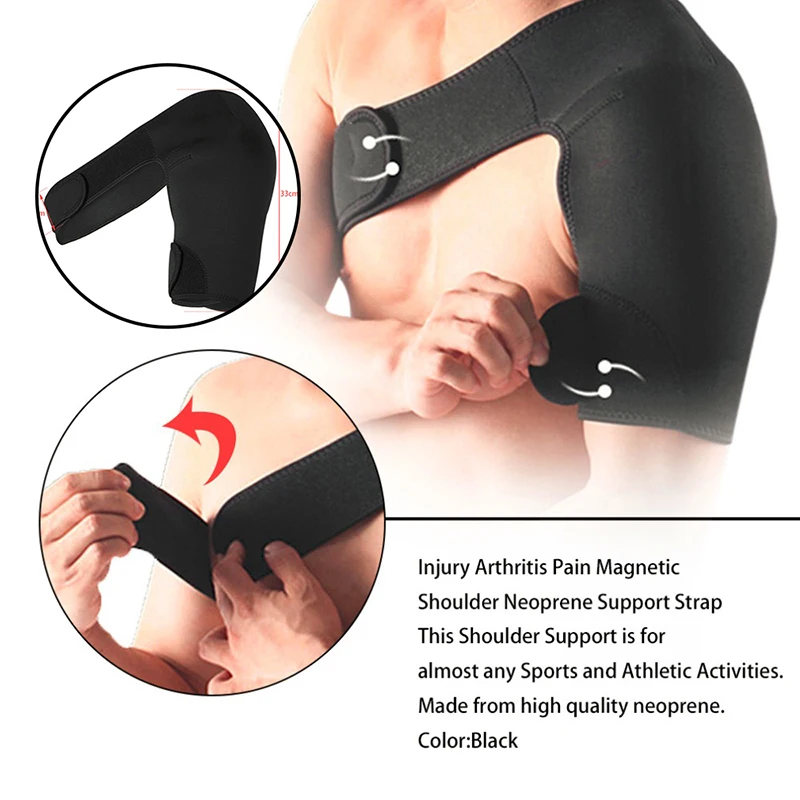 Shoulder Brace for Men and Women Adjustable Shoulder Strap Compression Sleeves for Arms Shoulder Injury Joint Pain Relief Girdle