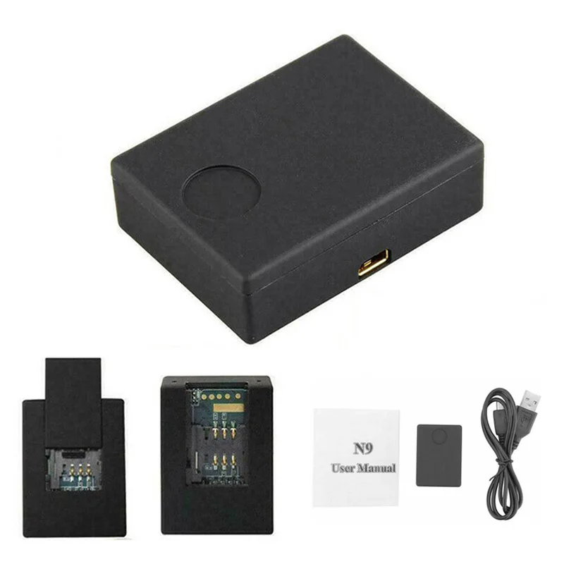 N9 GSM monitoring device in the alarm mini GSM monitor voice monitoring system tri-band 2 microphone 12-15 days standby time