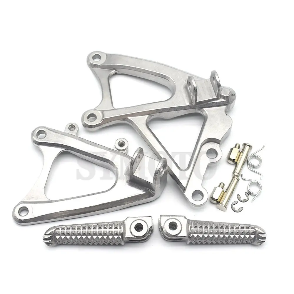 Motorcycle Front Rider Footrest Foot pegs Bracket Set For Yamaha YZF R1 YZF-R1 2009 2010 2011 2012 2013 2014