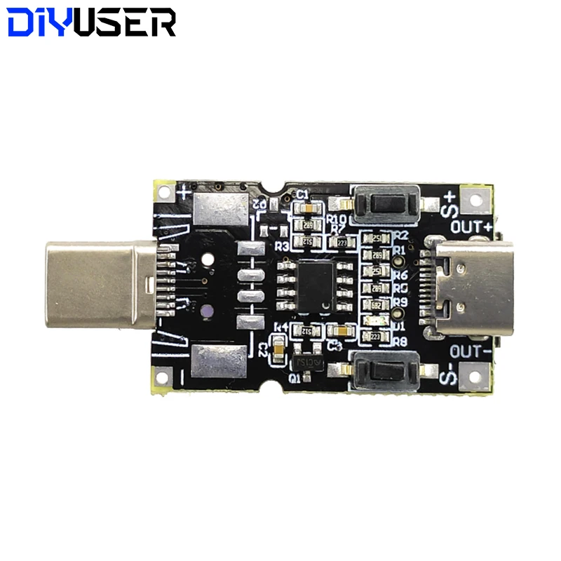 100W 5A USB Type-C PD Decoy Trigger Board 5V 9V 12V 15V 20V Output PD 2.0 3.0 Trigger Adapter Cable Connection Polling Detector