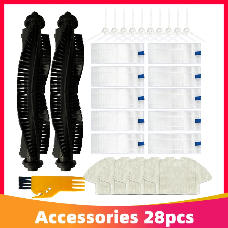 Dla 360 S6 odkurzacz Robot wałek filtra Hepa główna szczotka boczna końcówki do mopa zamienna część zamienna