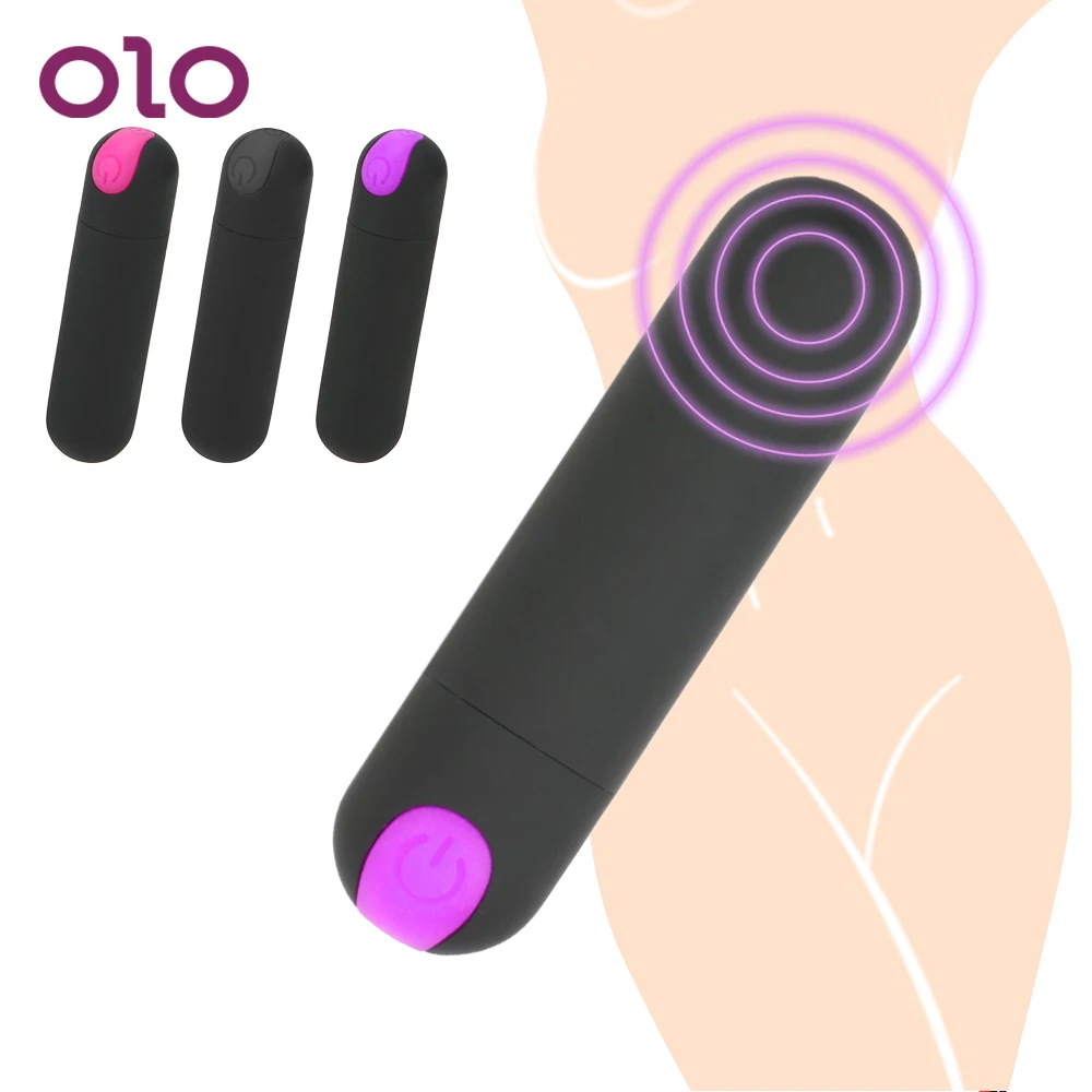 OLO Mini Bullet Vibrator Strong Vibration Powerful Finger Design Vibrators 10 Speed G-spot Massager Adult Sex Toys for Women