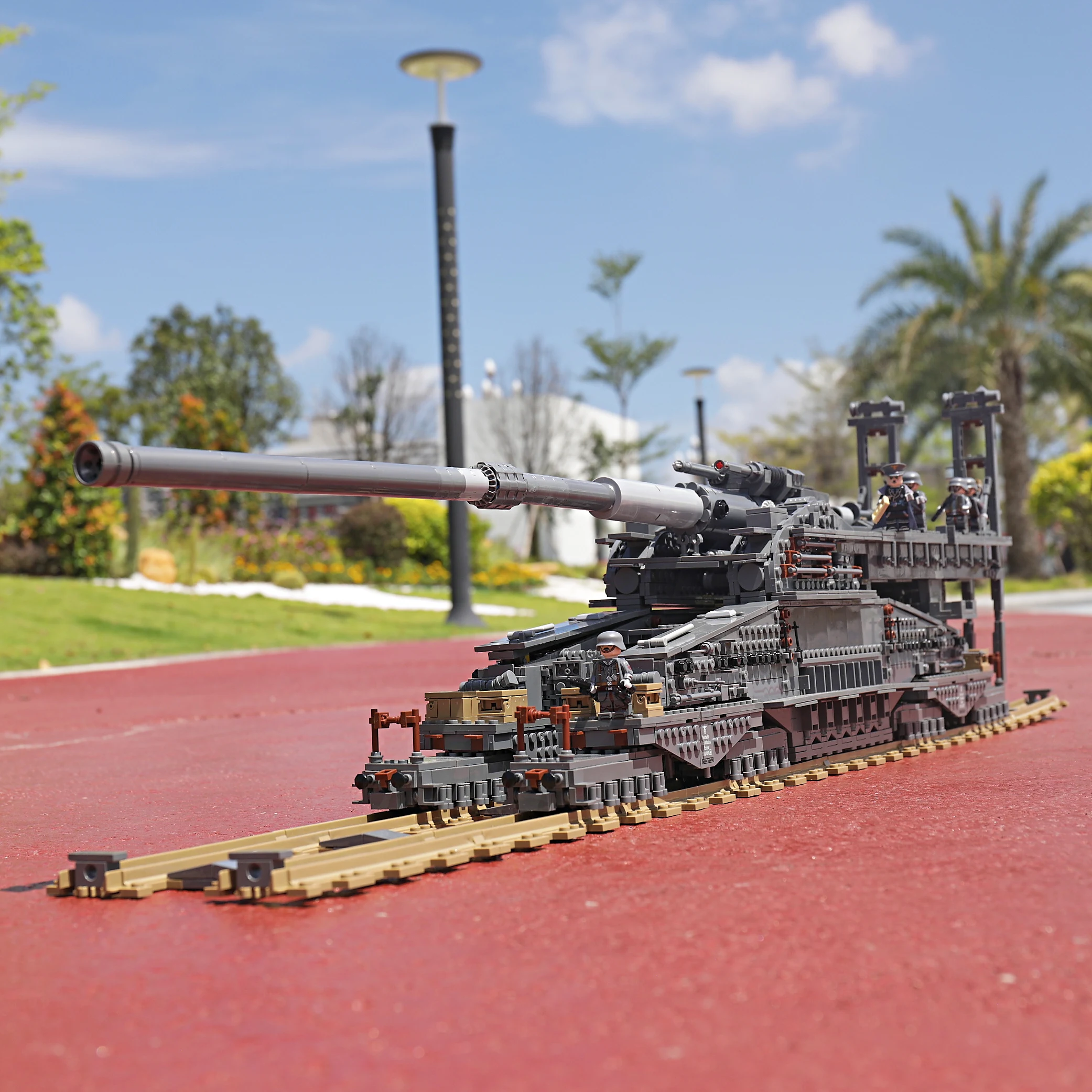 トイガン Kaz KAZI 10005 3846Pcs German 80cm K[E] Railway Gun 