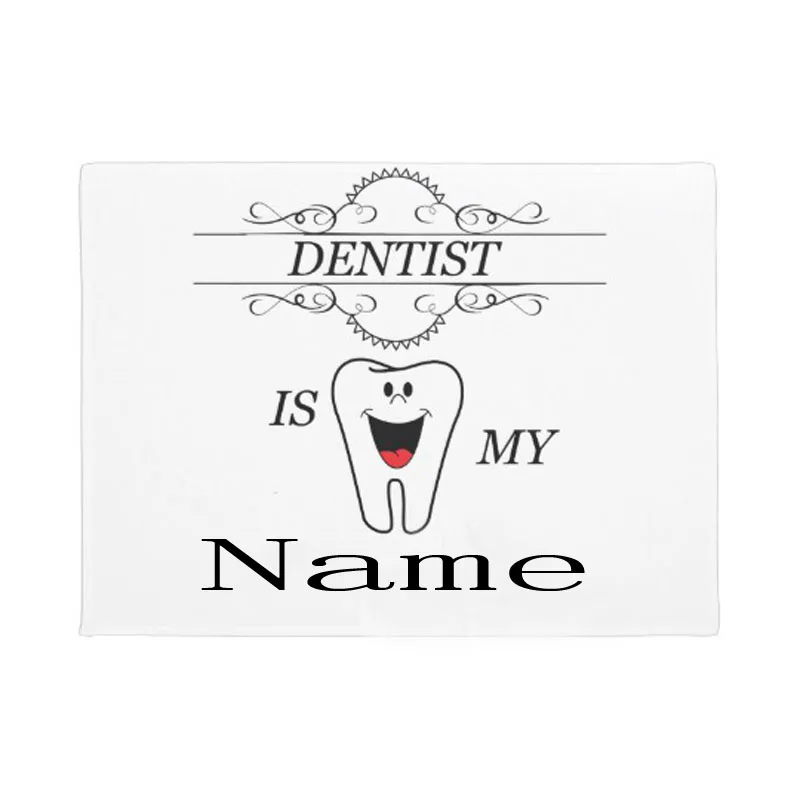 

Personality Name Dentist Doormat Home Decoration Entry Non-slip Door Mat Rubber Washable Floor Carpet