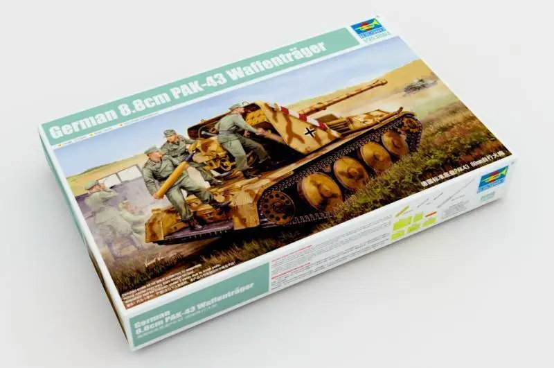 

Самоходный пистолет для ваффентража, модель Trumpeter 1/35, 05550, немецкая, 8,8 см, размер Пак 43