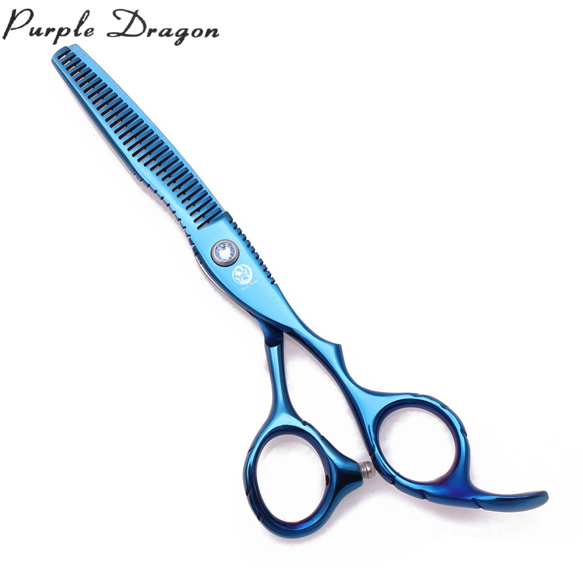 

Purple Dragon 6inch 17.5cm Japanese 440C Professional Scissors Haircut Scissors Thinning Shears Hair Cutting Scissors 1011# Blue