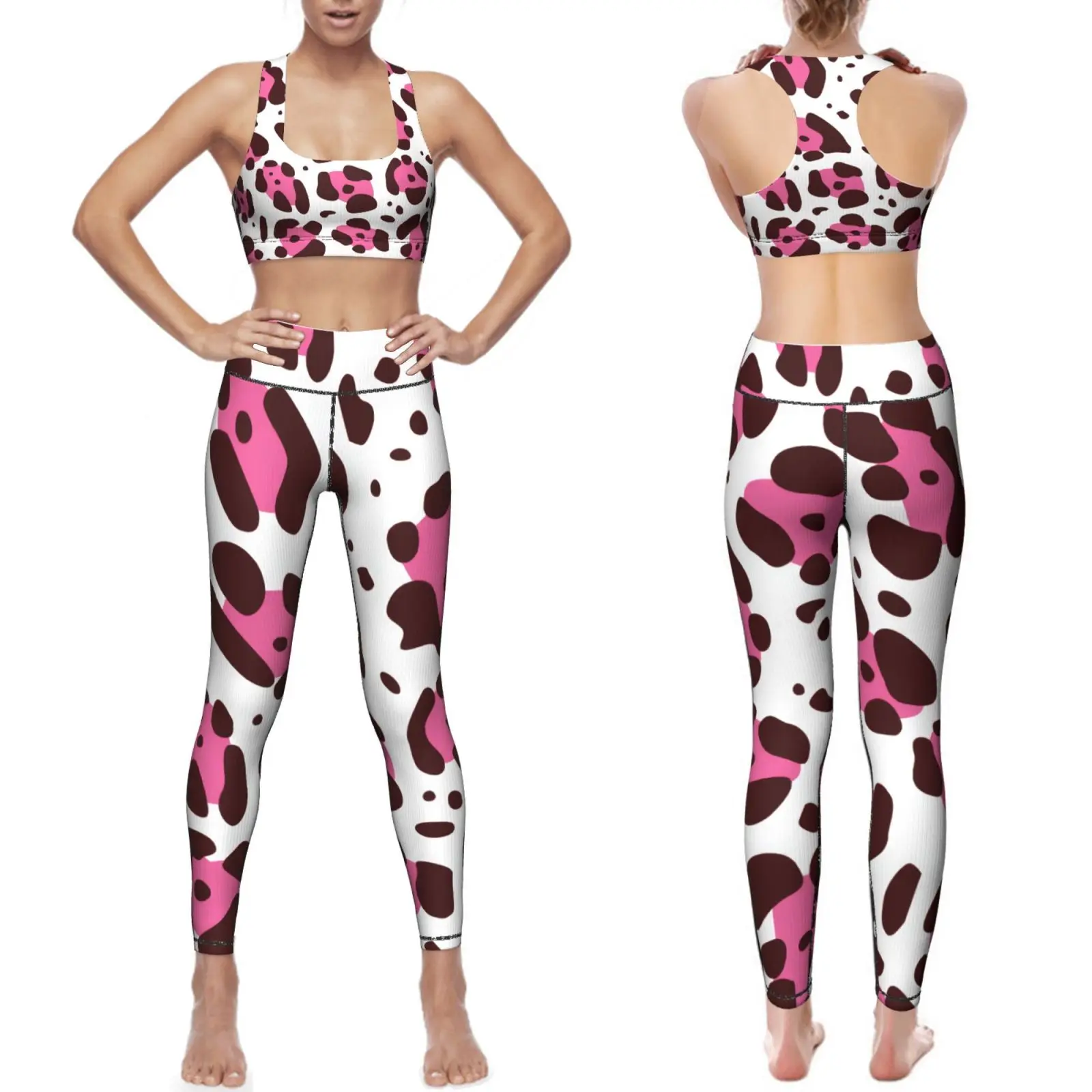 Naadloze Sexy Fitness Vrouwen Sport Leggings Ademende Gym Fitness Up Kleding Mode Patchwork Print Hoge Taille Tas Heup Broek