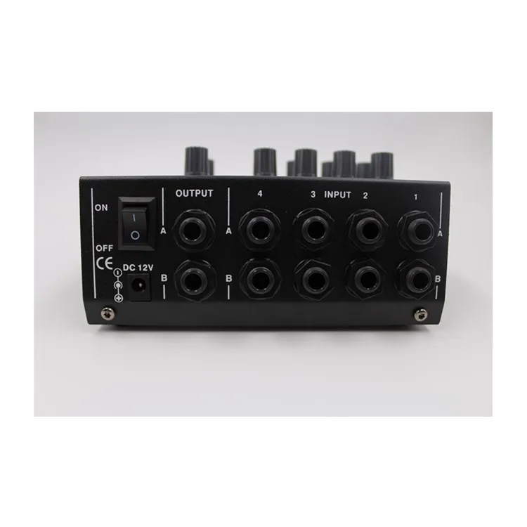 رباعية خلاط ثمانية طريقة ميكروفون Reverberator الموسيقية أداة المتوسع ميكروفون الفاصل محور صغيرة خلاط