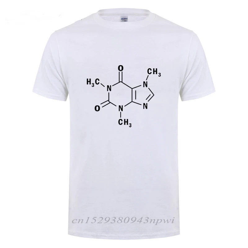 Molecular Formula Science Chemistry T-shirt Men Summer Short Sleeve Cotton T Shirt 2024 New Tshirts Men