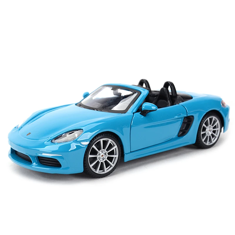 Bburago 1:24 Porsche 718 Boxster Sport Auto Statische Gegoten Voertuigen Collectible Model Auto Speelgoed