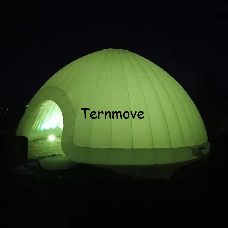 Gigante di illuminazione a LED tenda a cupola gonfiabile per la decorazione del partito gonfiabile tendone tenda giocattolo per la cerimonia nuziale/eventi/uso commerciale