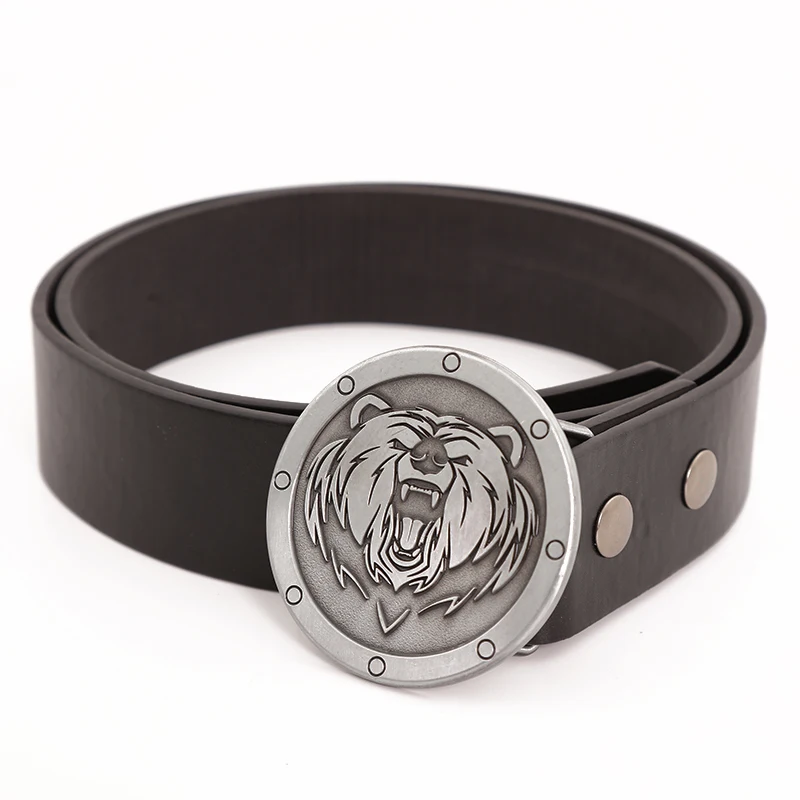 Western denim belt buckle son lion zinc alloy personality belt link buckle both men and women belt buckle