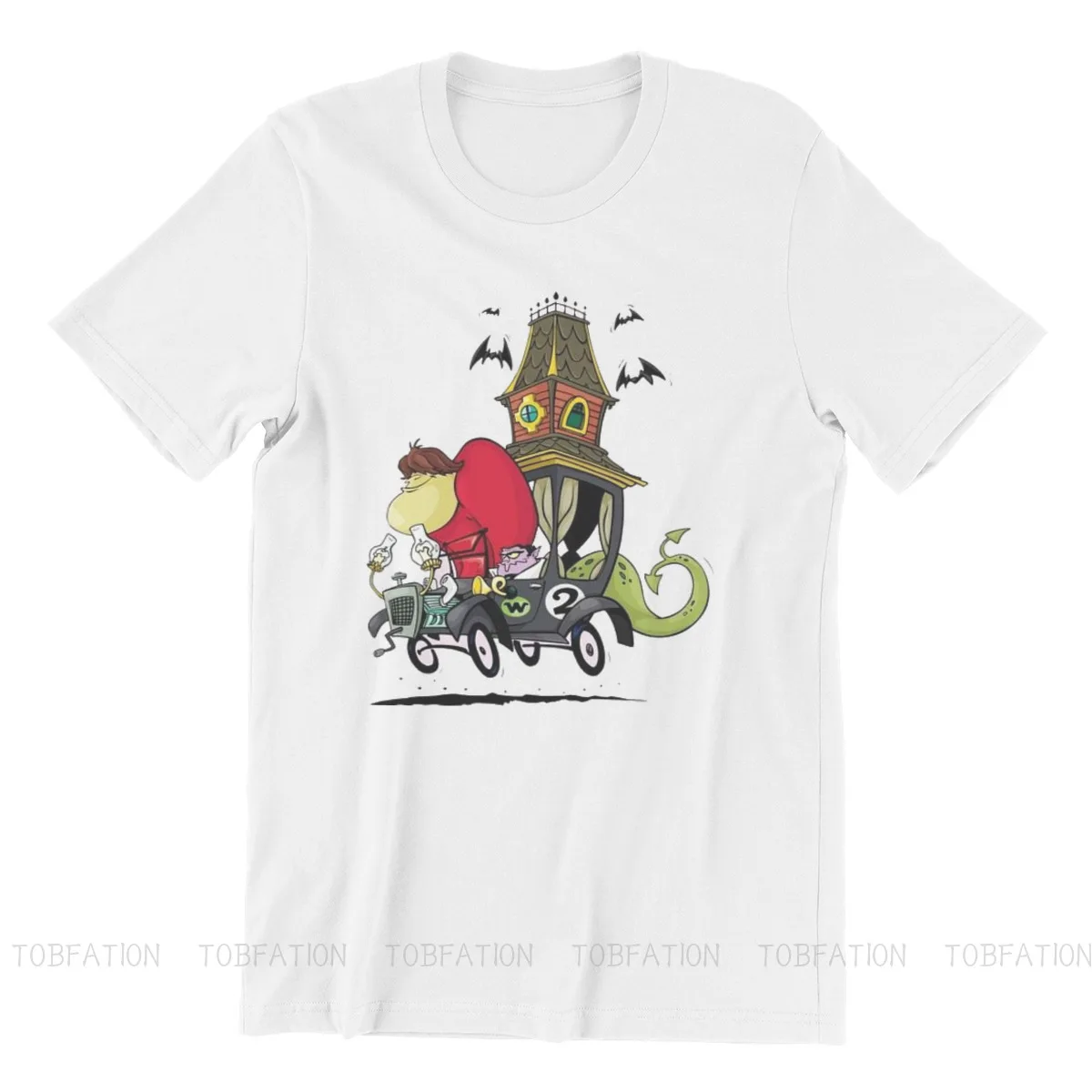 Wacky Races 1968 Anime TV Series Car TShirt Men Gothic Oversized Casual Crewneck Cotton T Shirt 2020