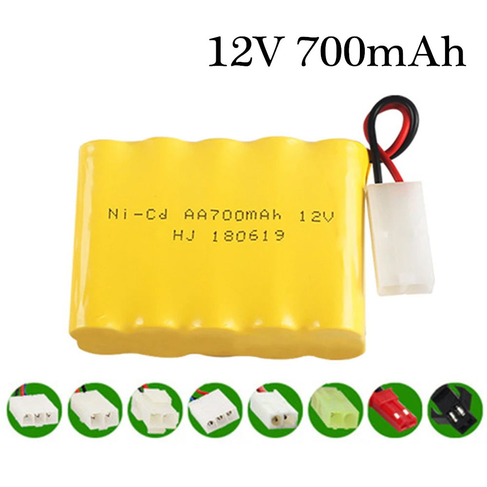 12v 700mah NiCD Battery For Rc toy Car Tanks Trains Robot Boat Gun Ni-CD AA 700mah 12v Rechargeable Battery 1Pcs