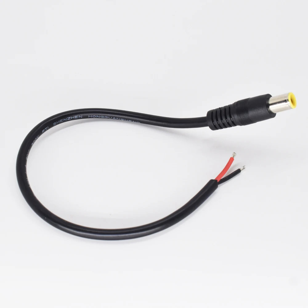 1pc 30cm 16AWG 7.9x5.5mm DC Power Socket Connector Cord Cable Pigtail DIY Lead
