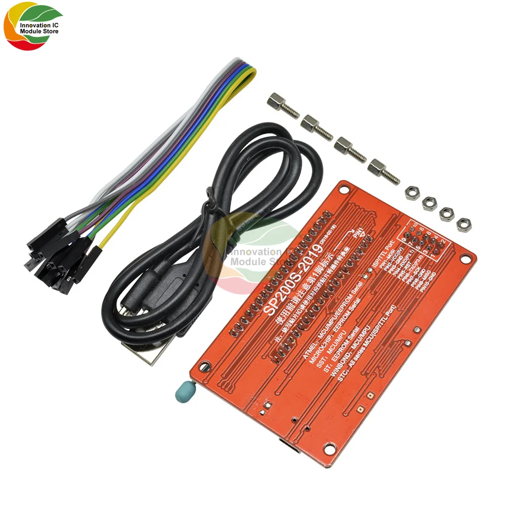 ZiqqucuSP200S Programmer Microcontroller 24** 93** Series EEPROM Memory Chip SP200S/w Mini USB Cable 6Pin Female Dupont Cable