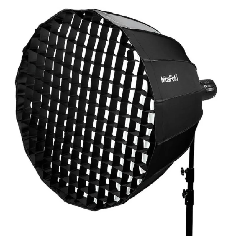 Nicefoto 90cm Umbrella Softbox Photography Studio SoftBox with Grid Carry Bag Diameter 90cm for Bowens LED Flash Light