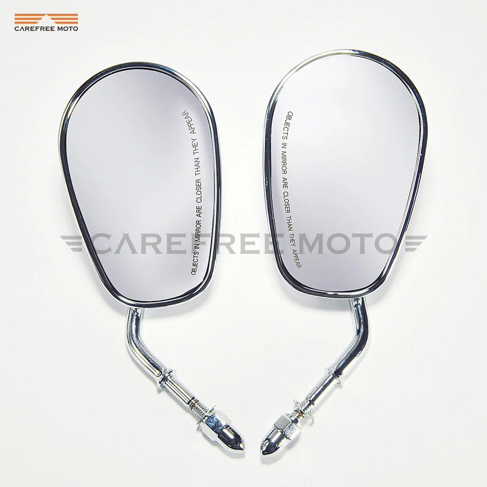 Chrome Motorcycle Rearview Side Mirror case for Harley Davidson FLHTC Classic XR1200 XL883 SPORTSTER SOFTAIL