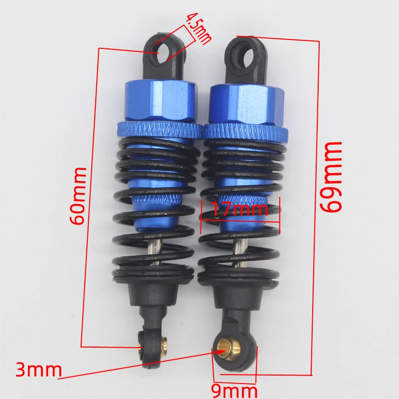 HSP 102004 122004 Aluminum Shock Absorber 68mm 02002 02175 1/10 Upgrade Parts For On-Road and Drift car 94123 94122