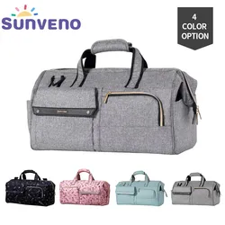 Sunveno-Bolso de mano de gran capacidad para bebé, bolsa de maternidad para pañales, organizador para cochecito, cuidado del bebé, viaje