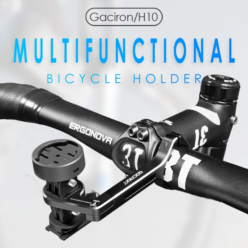 

GACIRON H10 Mount Bracket Road Bike Aluminum alloy Multifunction Camera Bicycle computer Holder Adjustable Handleba