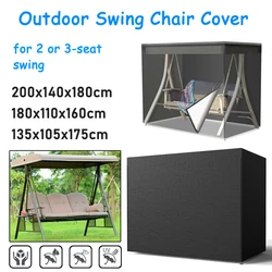 Swing Hammock Cover Garden Swing Cover 2-Seater 3-Seater Outdoor Garden Patio Protector Sun Shade Waterproof Chair Rain Cover