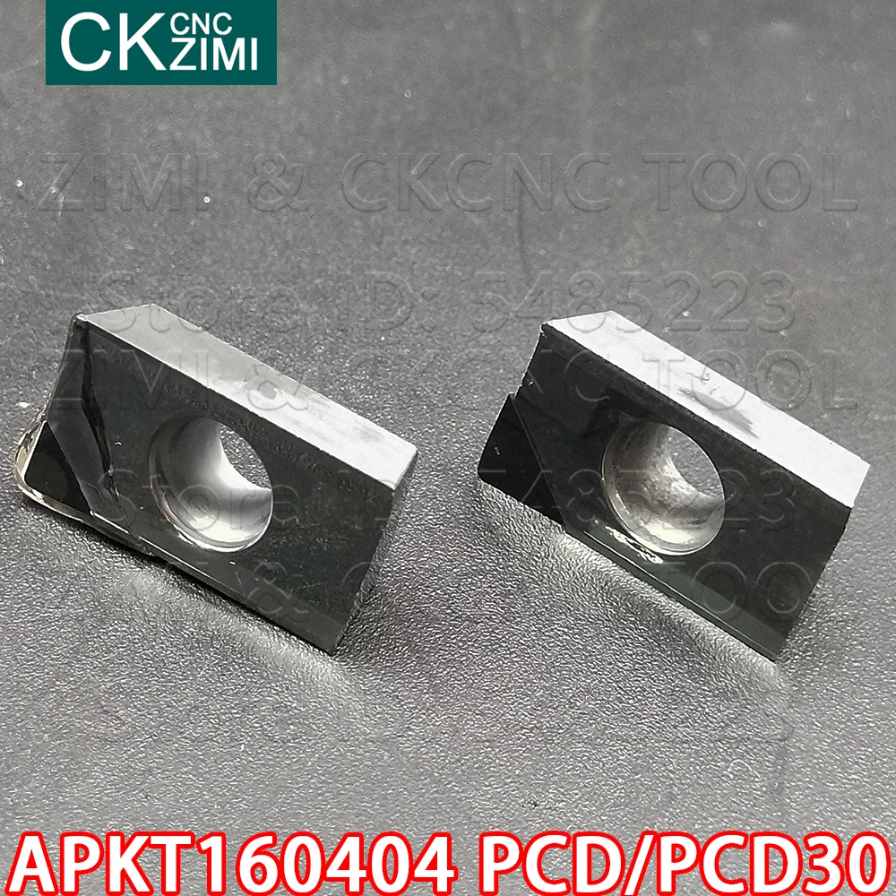 Nait160404 PCD 160404 PCD30 شفرة تحول الماس أداة تحول مخرطة المعادن إدراج nait 160404 للنحاس والألمنيوم