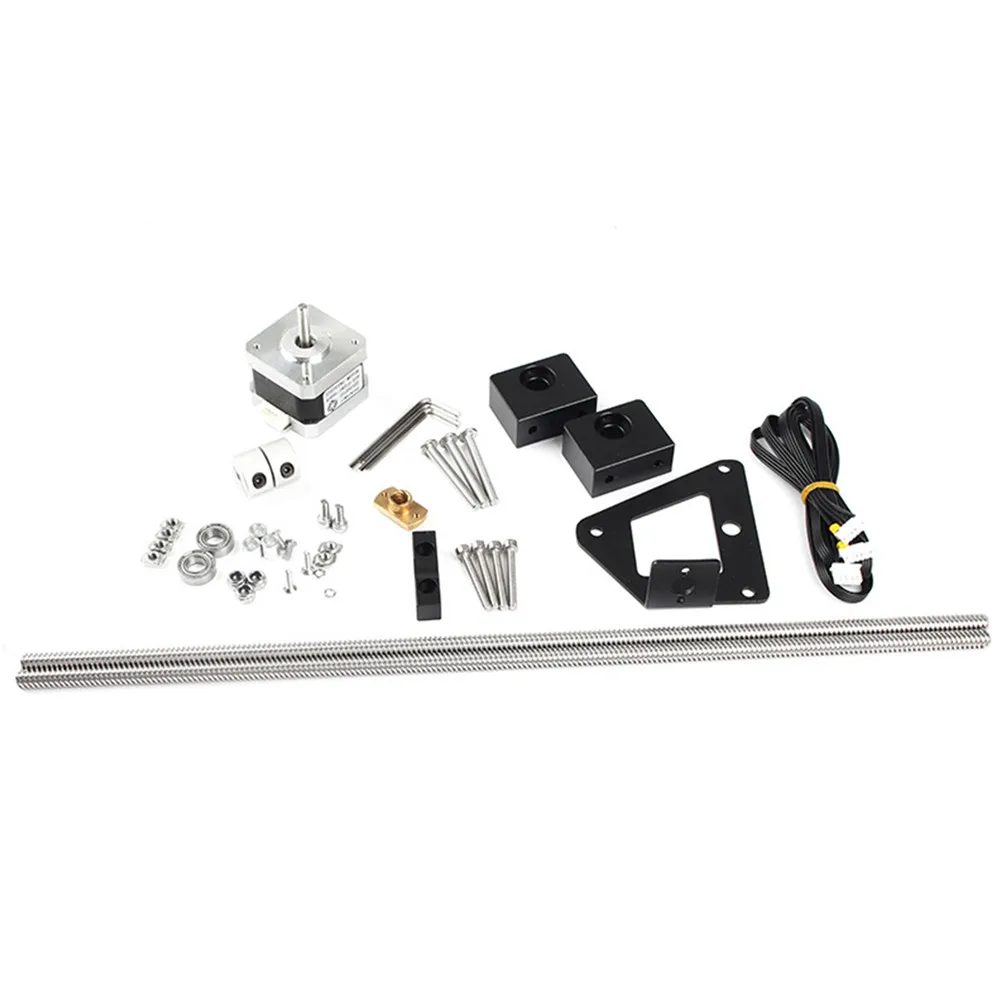 Durable Aluminum Dual Z Axis Lead Screw Upgrade Kit for Ender 3/ 3S/ 3Pro 3D Printer Repair Parts Accessories