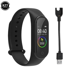 Montre intelligente numérique étanche, compatible Bluetooth, tension artérielle, moniteur de fréquence cardiaque, podomètre, moniteur de santé et de sport