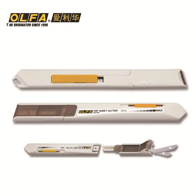 MADE IN JAPAN OLFA TS-1 TOP SHEET CUTTER scrapbook coupon cutting Pressure Control function blade TSB-1