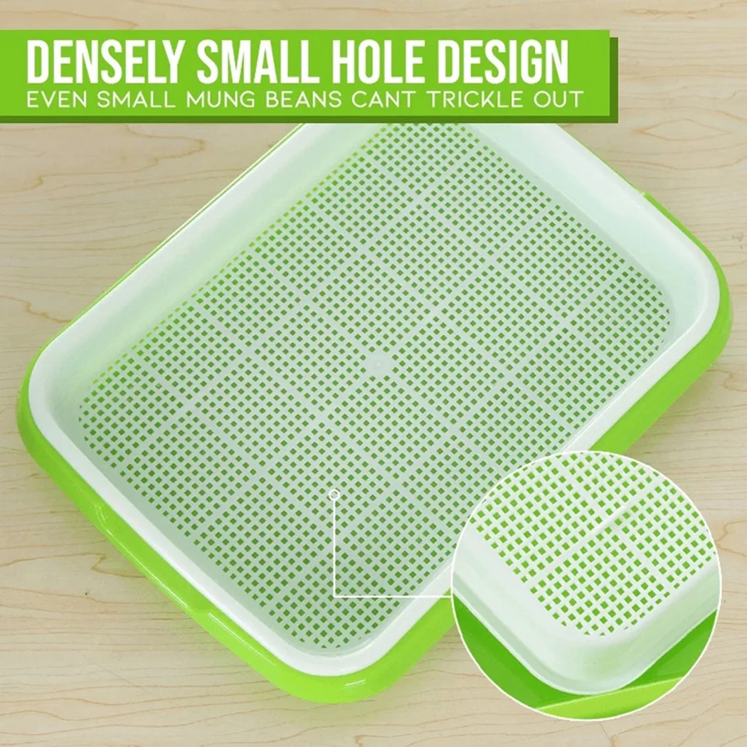 Jardinage Microgreens Tray Hydroponic / Sprouting Tray For Sprouts Gardening Jardin Garden Sprouts Rower With Cover
