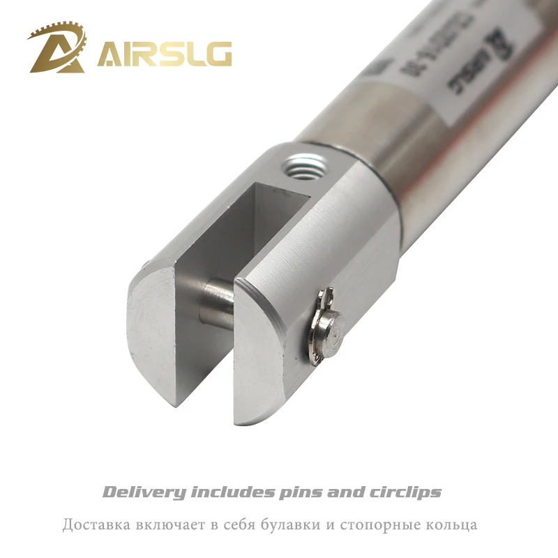 CDJ2D10 CDJ2D16 Double clevis Mini Pneumatic Air Cylinder Double Acting Single Rod 10mm 16mm Bore 5~200mm Stroke with pin