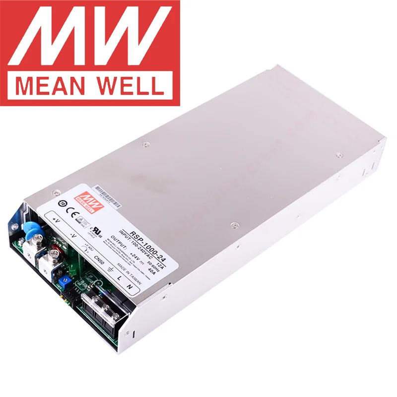 Original Mean Well RSP-1000 Series meanwell 12V/15V/24V/27V/48VDC 1000Watt Single Output with PFC function Power Supply