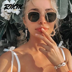 RMM Metal Frame Sunglasses Classic Vintage Women Men Sun glasses Glasses Female Driving Eyewear polygon sunglasses For Female