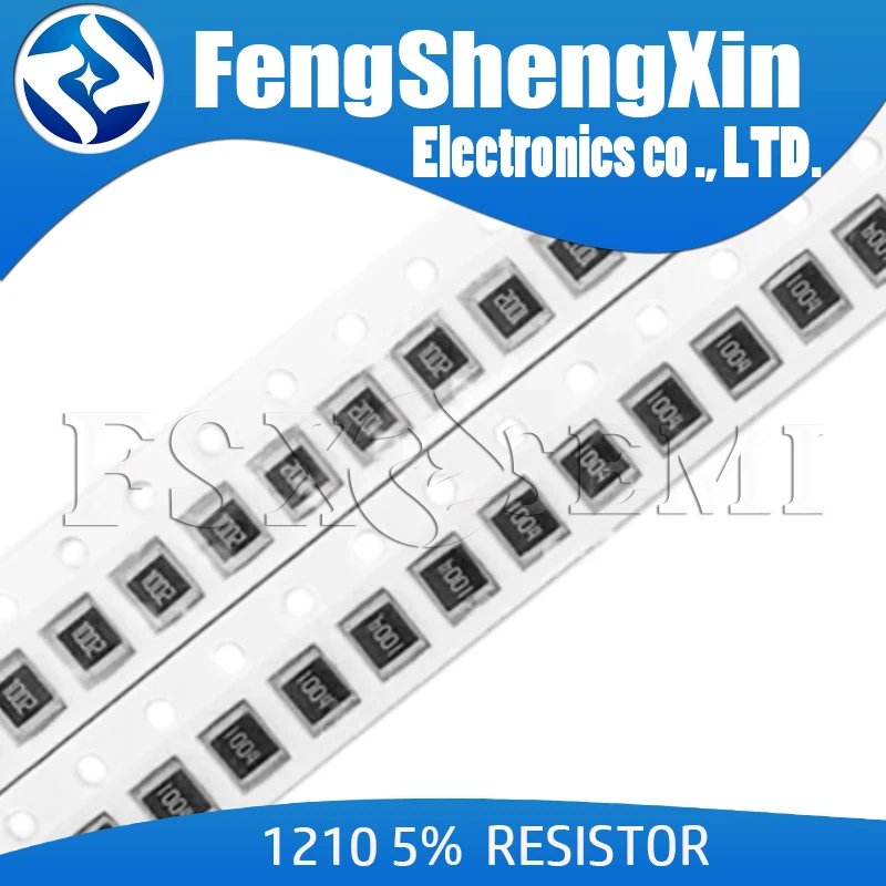 

200 шт. 1/4 Вт 1210 smd Чип резисторы 0R-10M 1/2 Вт 100R 220R 330R 300R 470R