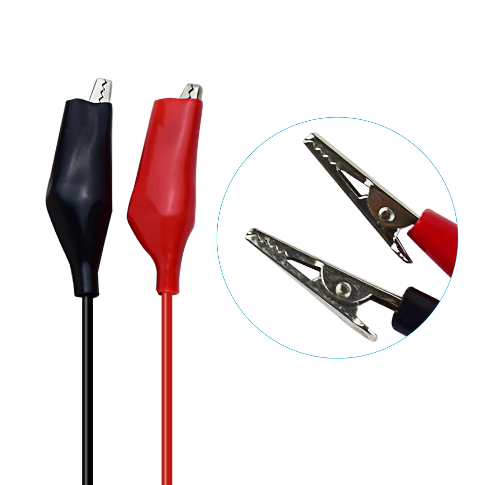 Crocodile clips Wanptek 85CM Test lead Wire Line electrical Voltage Banana Plug and Alligator Clip Crocodile 5A multimeter DIY