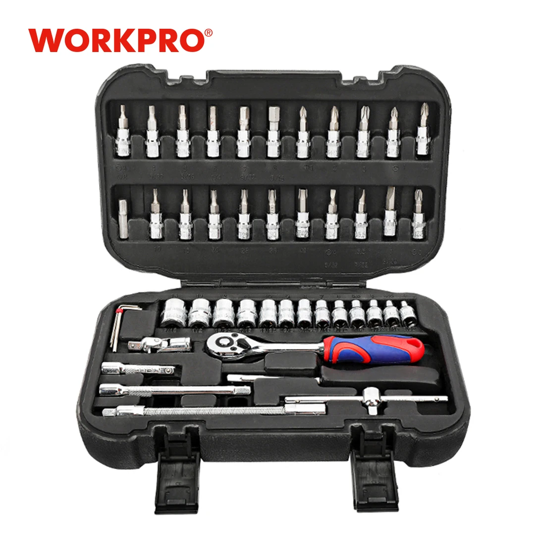 WORKPRO 24-48 Chiếc Dụng Cụ Bộ Ổ Cắm 1/4 "Ổ Cắm Cờ Lê Nhà Bộ Công Cụ Sửa Chữa Cho Xe Hơi Xe Đạp sửa Chữa