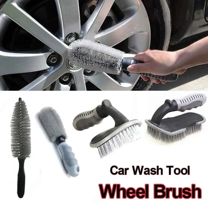 

Car Wheel Cleaning Brush Detailing Brushes Car Cleaning Rims Tire Washing Spoke Truck Motorcycle Auto Wash Tools for Tesla Model